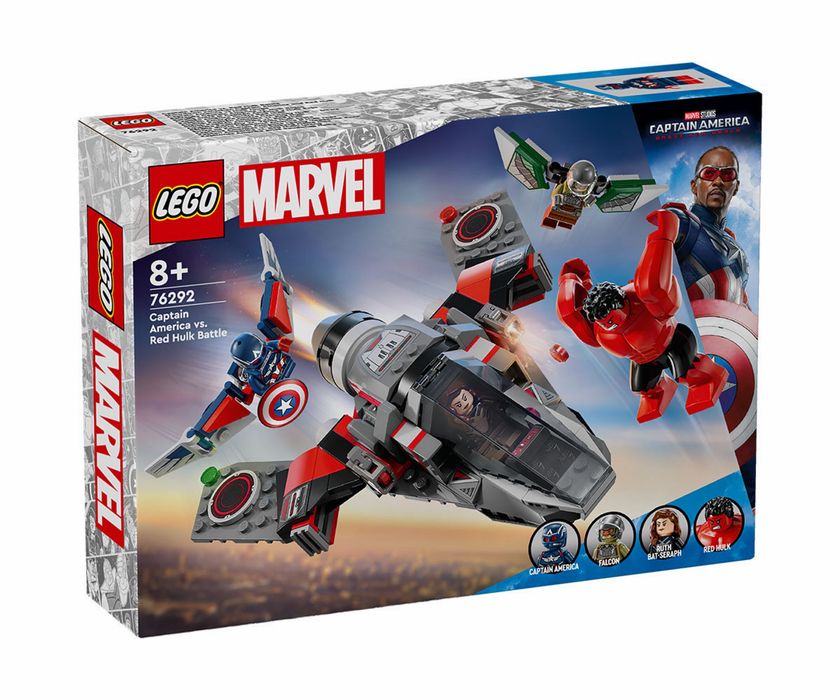 LEGO Marvel 76292 – Captain America vs. Red Hulk Battle – Пълен комплект без Red Hulk