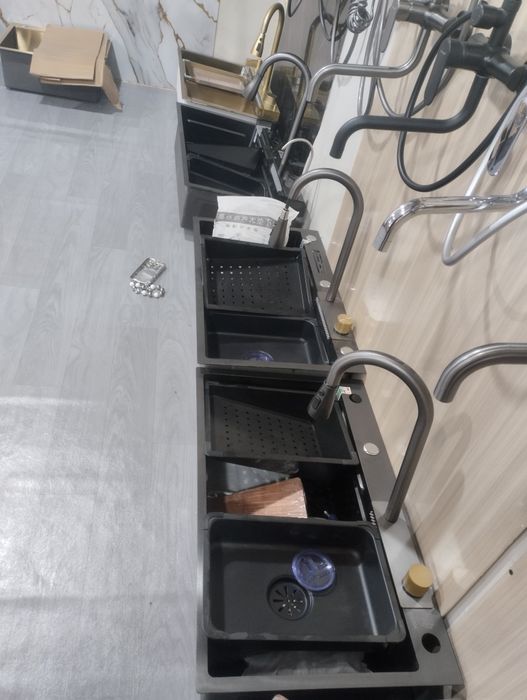 Водопад кухонная мойка