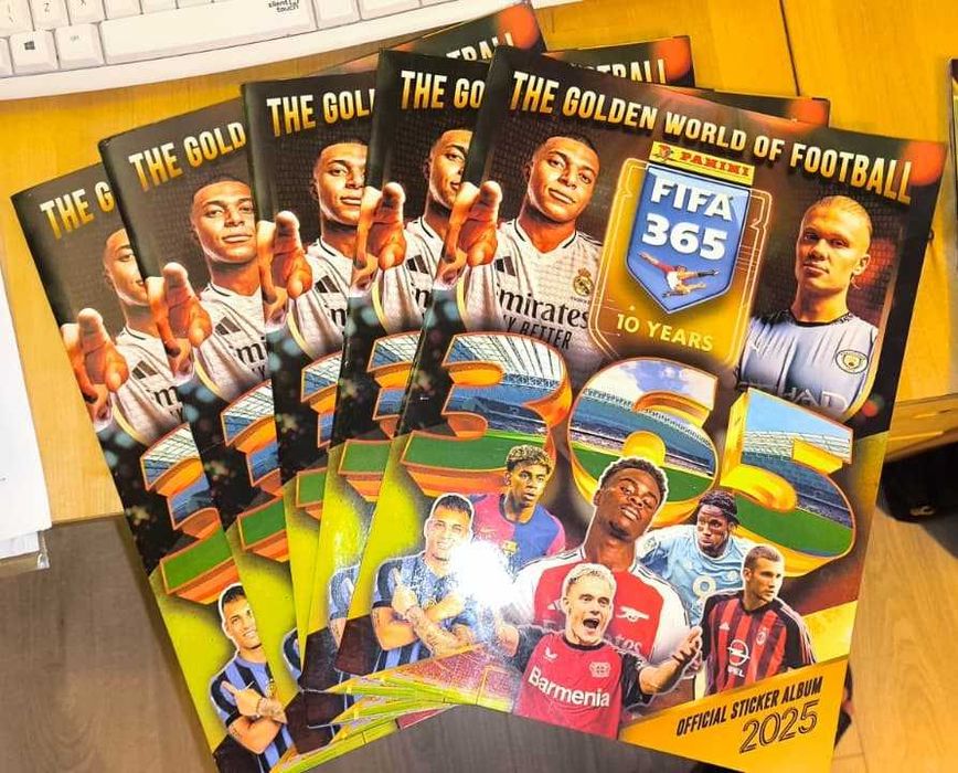 Albume FIFA 365 - 2025(editia 10ani)+125 stickere lipite+75 dubluri