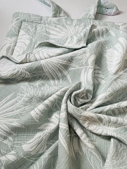 Муслиновый комплект для самых маленьких. В подарок плоская подушка