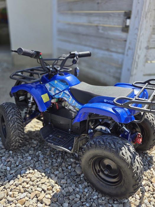 ATV electric pentru copii NITRO Torino Quad 1200W 48V Big Tyre, culoare Albastra