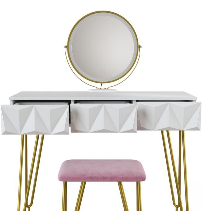 Дамска тоалетка МДФ с LED огледало 4291