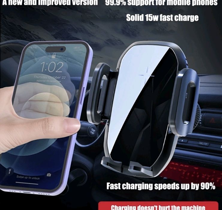 Автоматична стойка за автомобил за бързо зареждане 15W