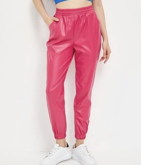 Брюки экокожа