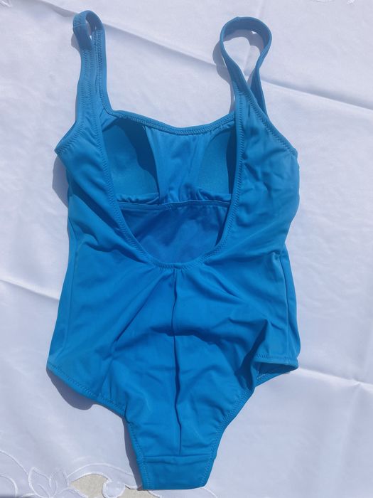 Costum de baie intreg simplu albastru Marime XS/34
