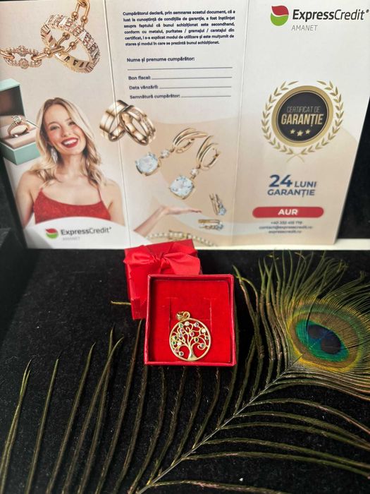 Medalion aur 14k 1.40g (B.60431.2-Tatarasi) Garantie 2 ani-675 lei