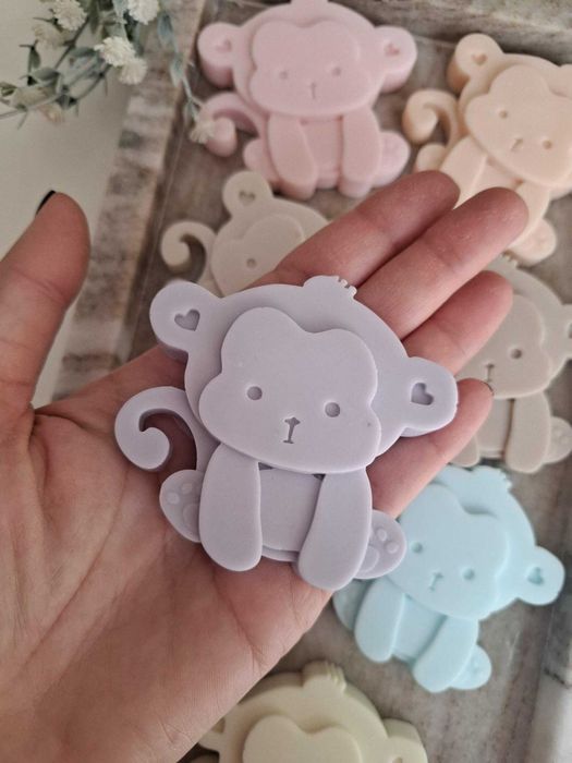 Мини сапунче "Маймунка" – подарък за бебешко парти, кръщене, погача и първи рожден ден