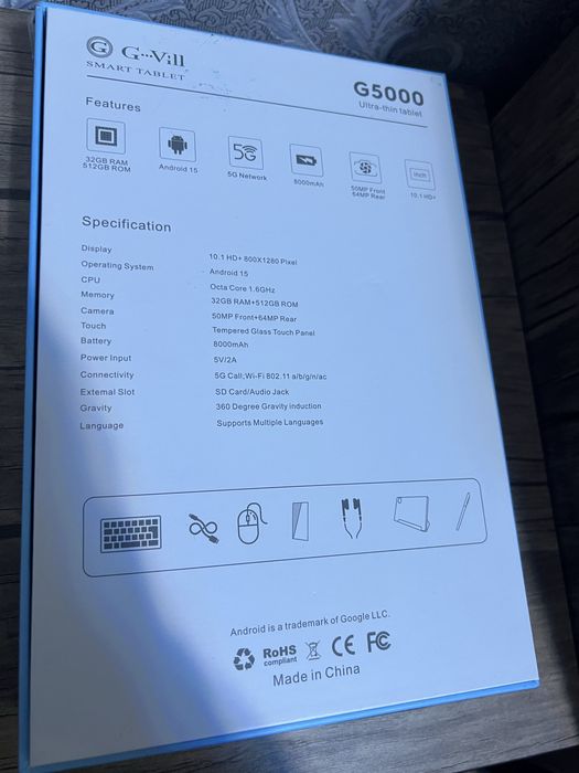 Planshet sotiladi yangi ishlatilmagan