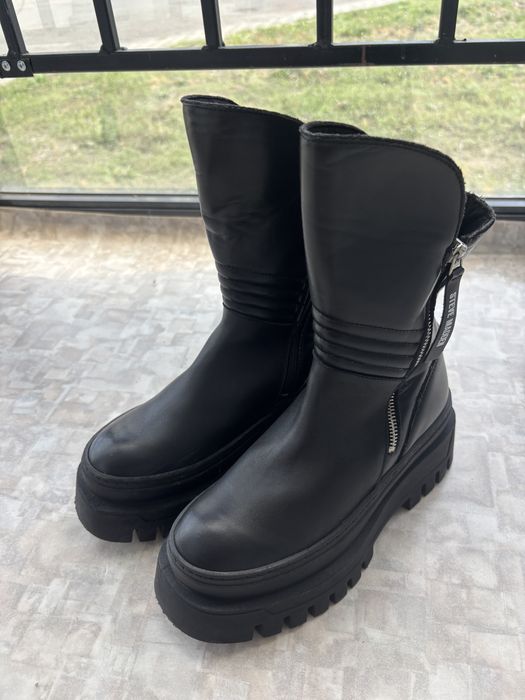 Ботинки Steve Madden, натуральная кожа