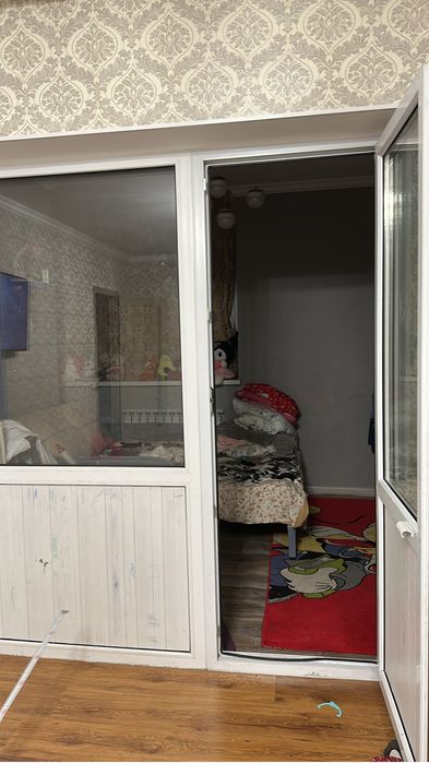 Пластиковая перегородка с дверью