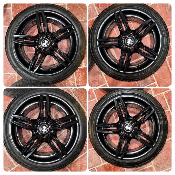 Jante BMW 19” OEM negre + cauciucuri Pirelli Runflat DOT 2022