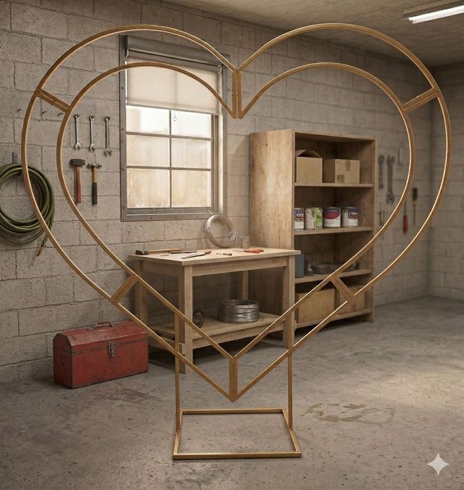 Каркас сердце без цветов