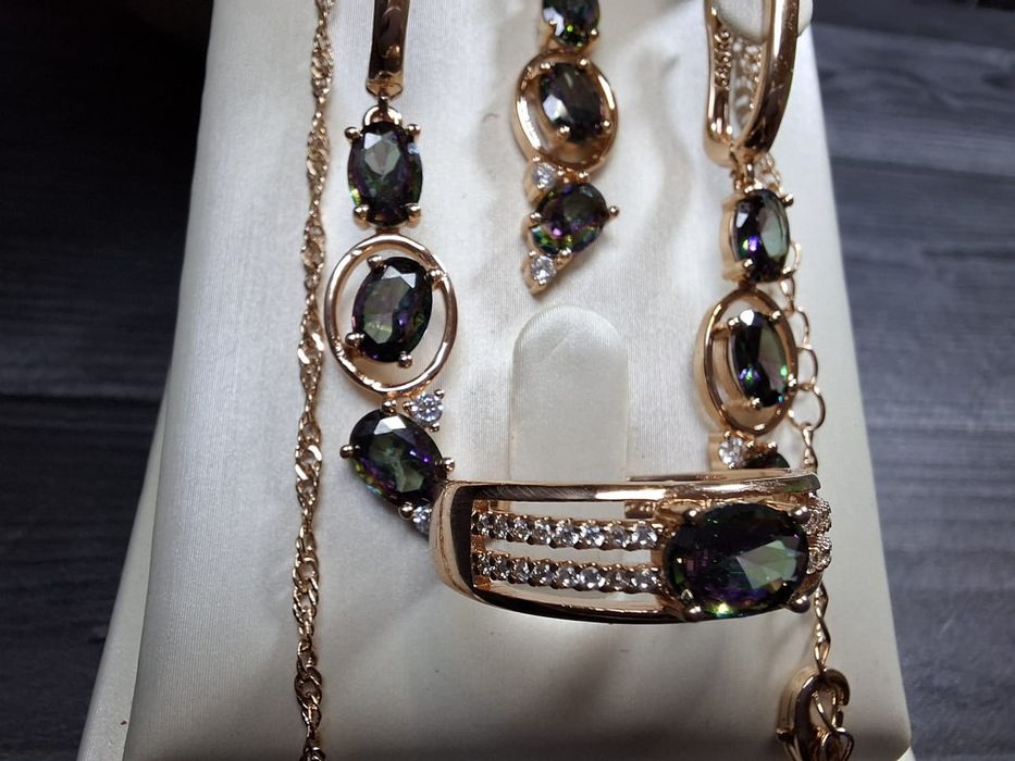 Комплект серьги цепочки кольцо 585RG585RG