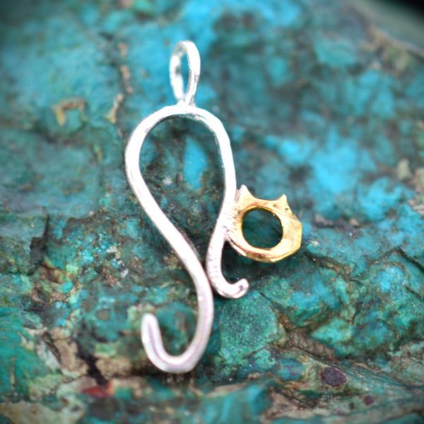 Сребърен медальон 925 „Коте“ | Фин талисман за нежност и защита