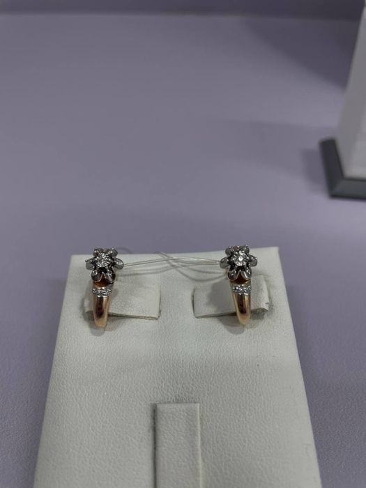 Золотые серьги СР16728