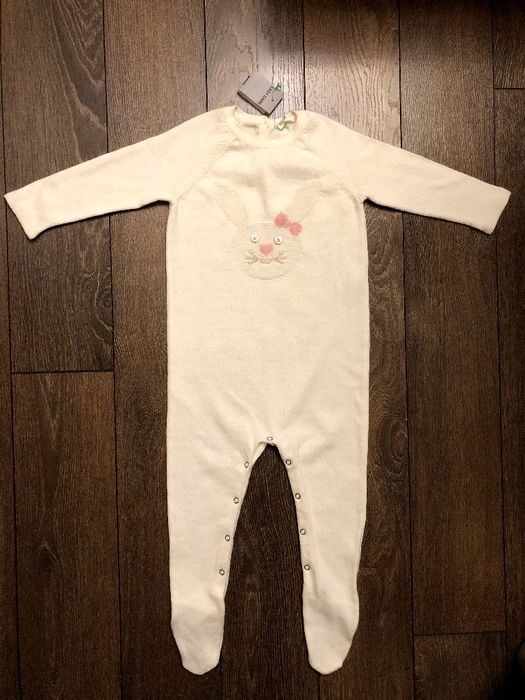 Бебешко гащеризонче ромпър 6 мес., бебешки ромпър Бенетон 56 - 62 см.