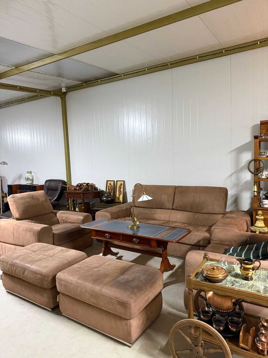 Мека мебел- комплект естествена кожа