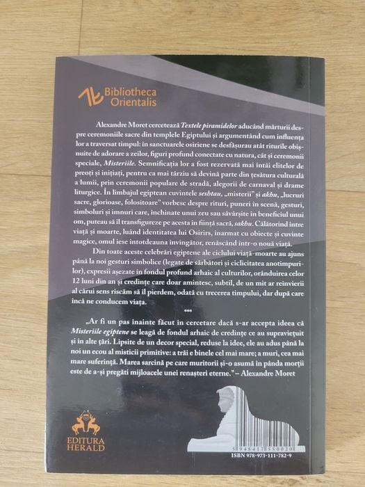 Carte Misteriile egiptene Egipt