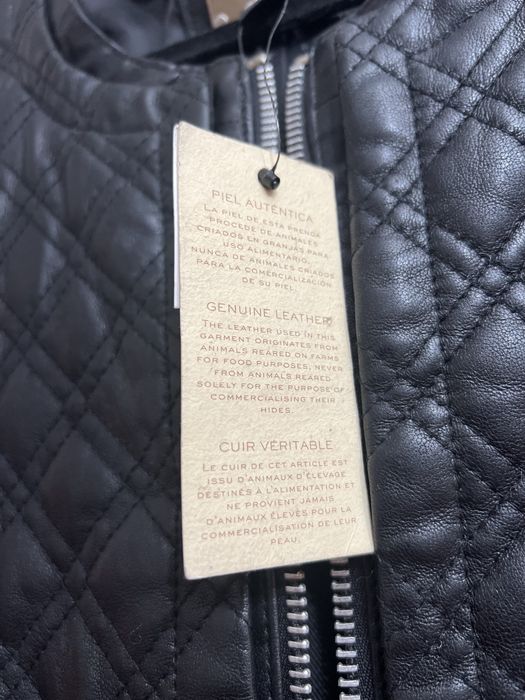 Женская кожаная куртка Mango