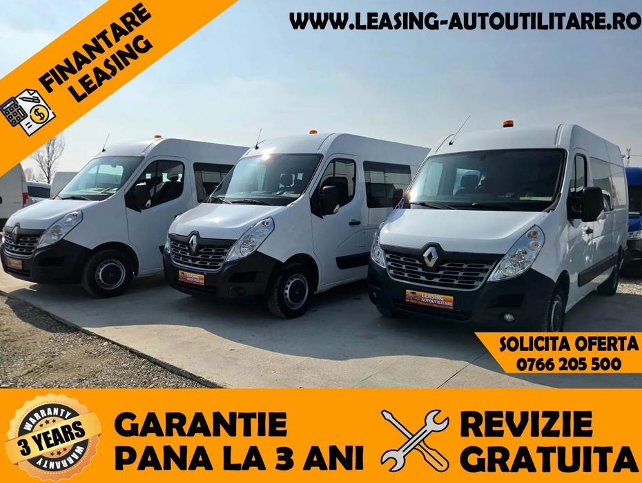Renault Master Doka 7locuri+Duba L=2.20m 4 UNITATI Stoc/Leasing/Garantie extinsa pana la 3 ani fara limita Km