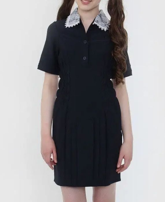 Школьное платье с фартуком