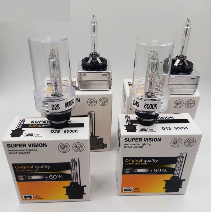 Set 2 Becuri Xenon D1S D2S D3S D4S SuperVision 6000K