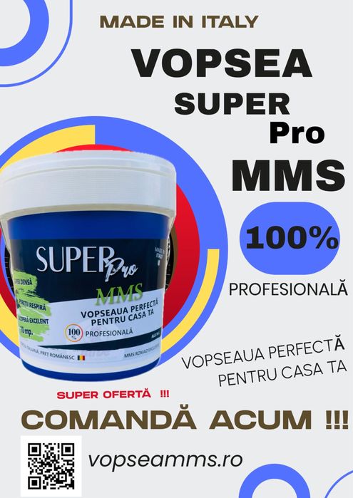 Vopsea ITALIANĂ pentru interior,  "Super  OFERTĂ "  PREȚURI  PROMO  !!