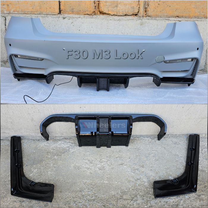 BMW F30 диффузор на задний бампер M3 Look M