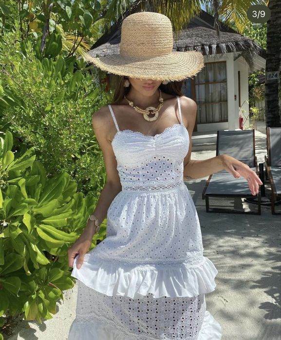Сарафан белый malina fashion. Размер S