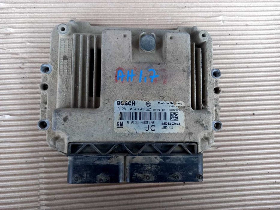 Opel Astra G H  Zafira A B Vectra B Bertone, calculator ECU