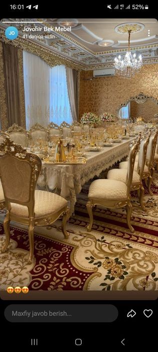 Стол стуллар оптом нархларда