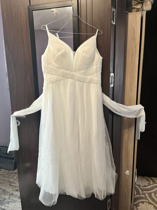 Бяла рокля Mascara London размер 40