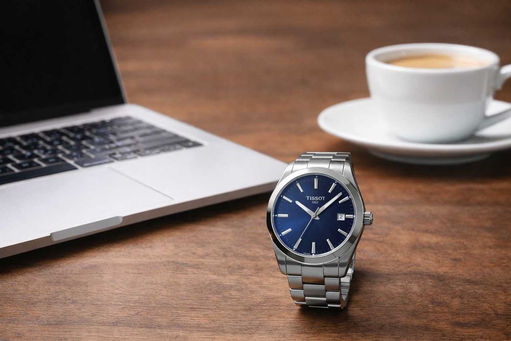 Tissot Gentleman 40mm Swiss Made – Safir, Oțel Inoxidabil