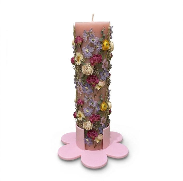 Suport 3 in 1 pentru lumanari stalp