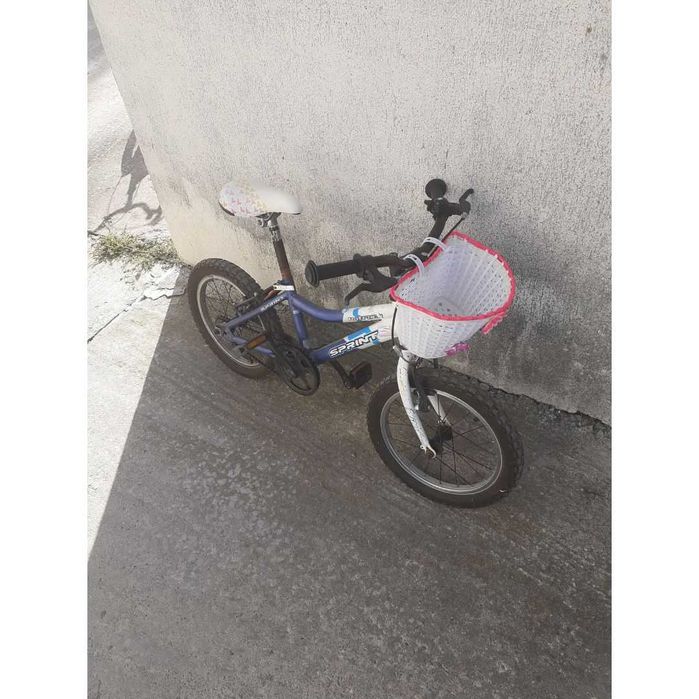 Детско колело Sprint 16 - ка за момиче - 4 до 7 години