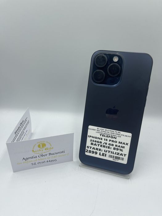 Iphone 15 Pro Max 256GB / 89% Bat FACTURA/GARANTIE #52277