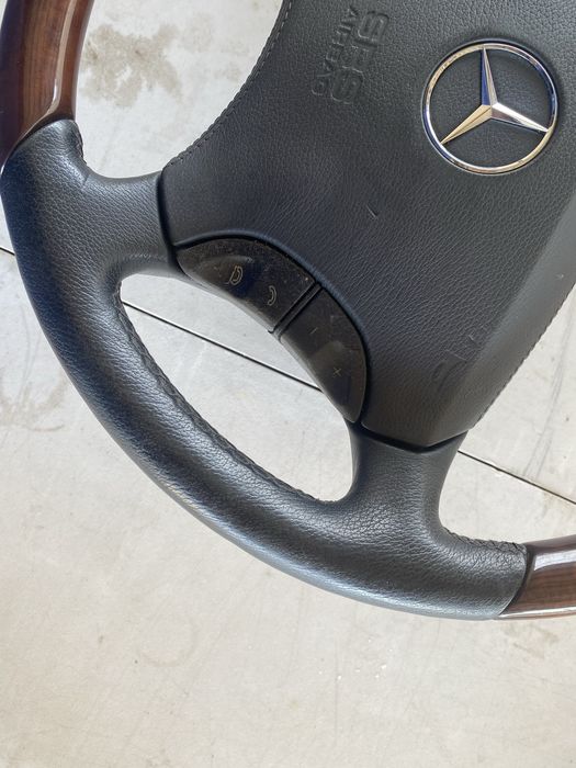 Руль деревянный на мерс w220