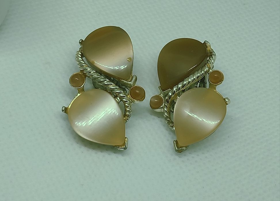 Винтажные серьги клипсы Ebay.