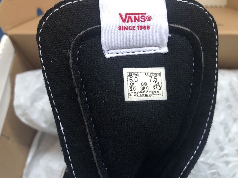 НОВИ Vans X MOCA Frances Stark Sk8-Hi ОРИГИНАЛНИ дамски кецове 38/24см