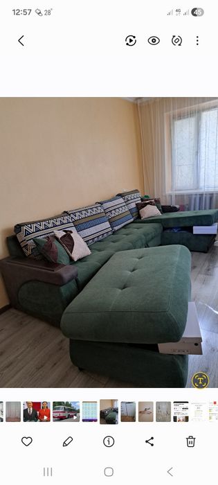 Белорусский уголок с большим пуфиком