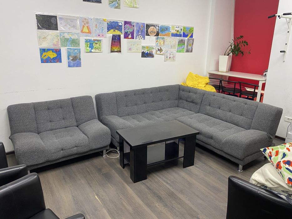 Угловой диван с креслом