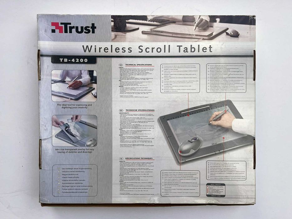 ТАБЛЕТ за рисуване TRUST WIRELESS SCROLL TABLET TB-4200