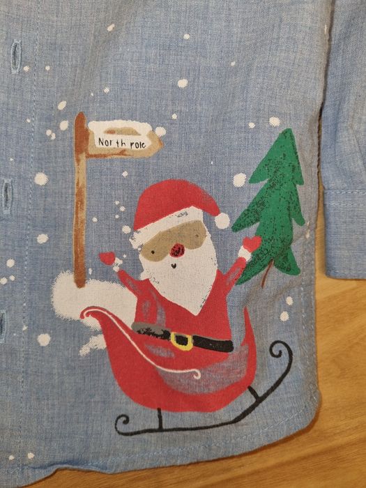 Новогодняя рубашка для мальчика