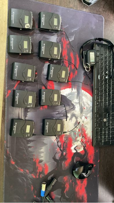 Sennkeiser g3. Петличный микрофон , 5 комплектов