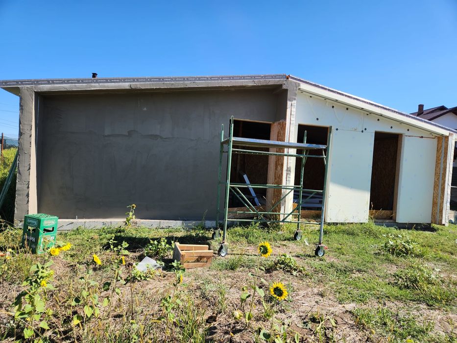Casă 85m2 din panouri SIP cu teren 500m