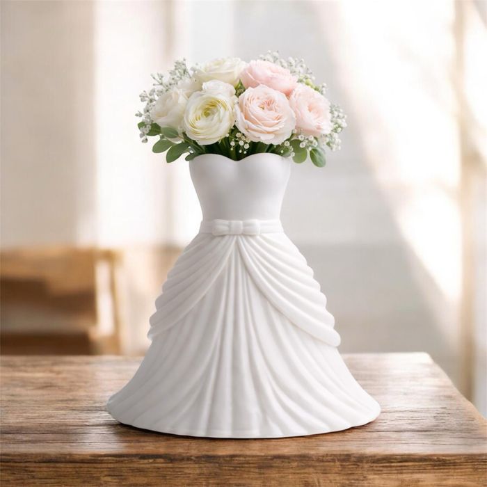 Vaza wedding white dress