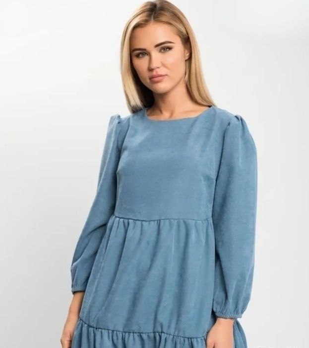 Платье трапеция вельветовое