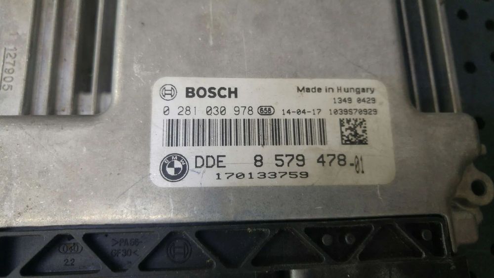 Ecu calculator motor 2.0 d bmw seria 3 f30 f31 0281030978 1039s70929 dde857947801