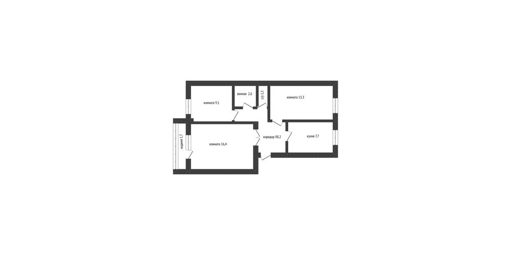 Уютная 3 комнатная квартира