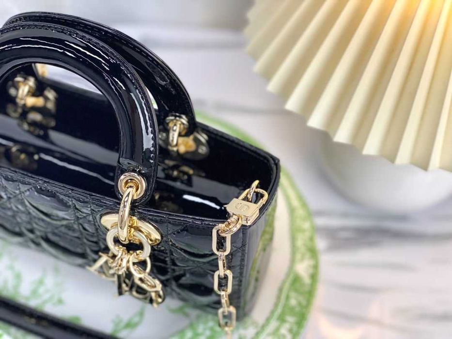 Geanta Christian Dior Lady D-Joy, lac 22cm , tip Premium